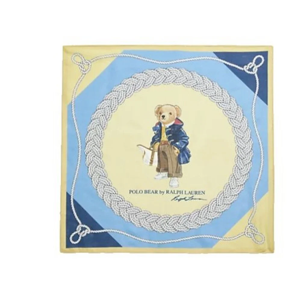 Polo Ralph Lauren Polo Bear Bandana Scarf Cotton-Silk 22